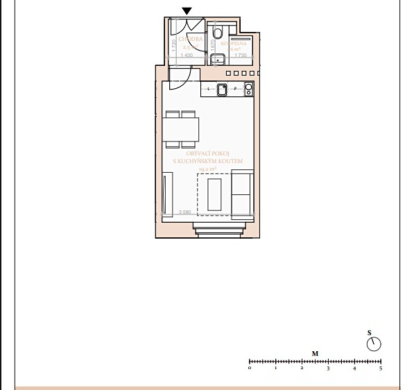 Pronájem bytu 1+kk 26 m² - foto 8