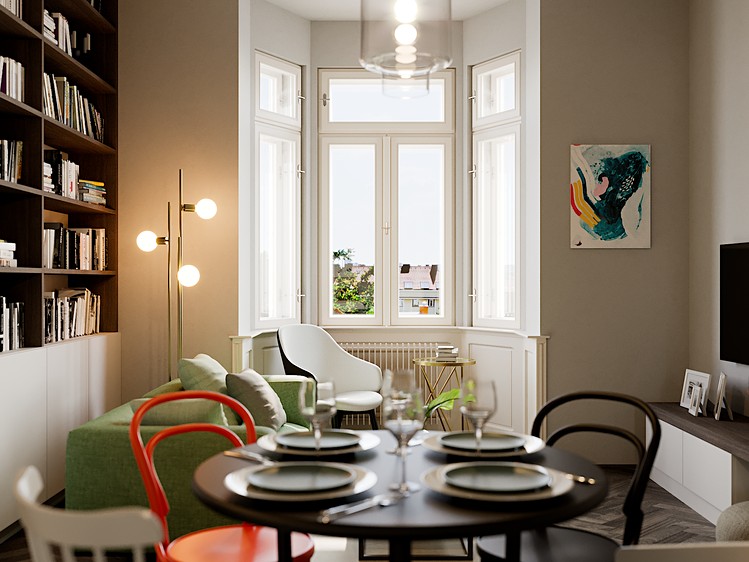 Pronájem bytu 2+kk 49 m² (Jednopodlažní) - foto 1