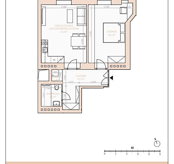 Pronájem bytu 2+kk 57 m² - foto 8