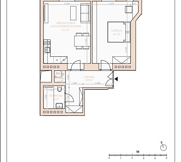 Pronájem bytu 2+kk 58 m² (Jednopodlažní) - foto 8