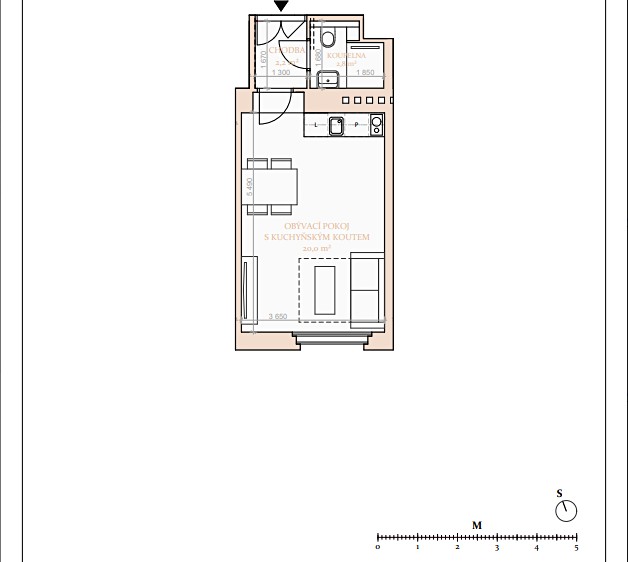 Pronájem bytu 1+kk 27 m² (Jednopodlažní) - foto 8