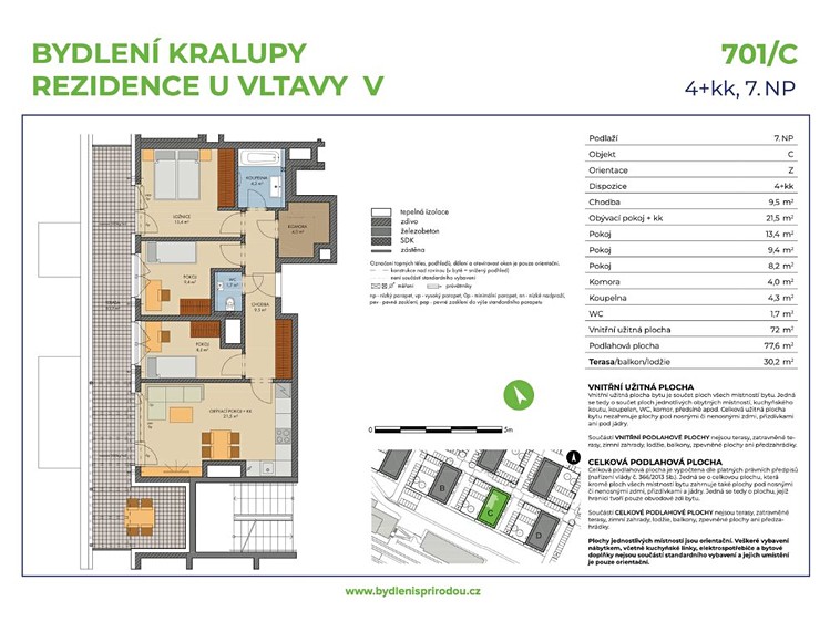 Prodej bytu 4+kk 72 m² (Jednopodlažní) - foto 6