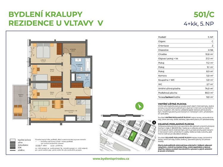 Prodej bytu 4+kk 74 m² (Jednopodlažní) - foto 7