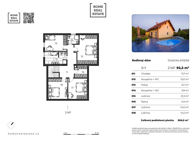 Prodej  rodinného domu 206 m², pozemek 809 m² - foto 4