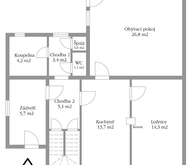 Pronájem rodinného domu 75 m², pozemek 601 m² - foto 6