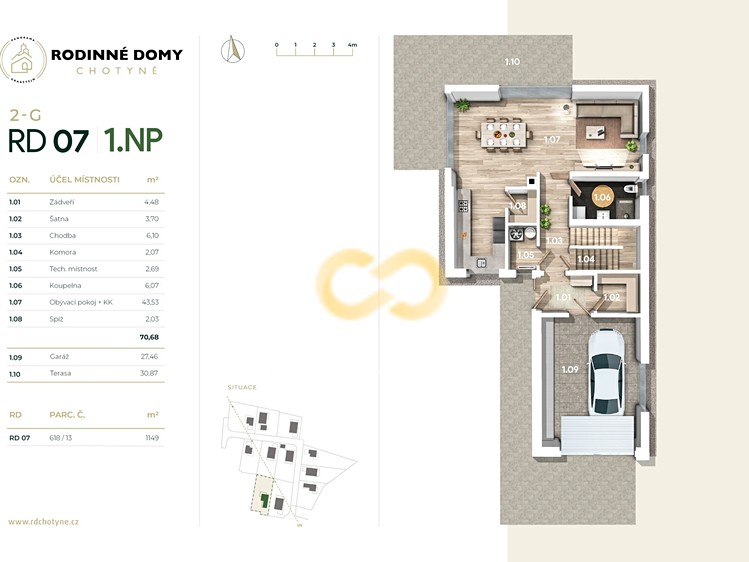 Pronájem rodinného domu 194 m², pozemek 1 149 m² - foto 4