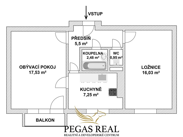 Prodej bytu 2+1 52 m² (Jednopodlažní) - foto 7