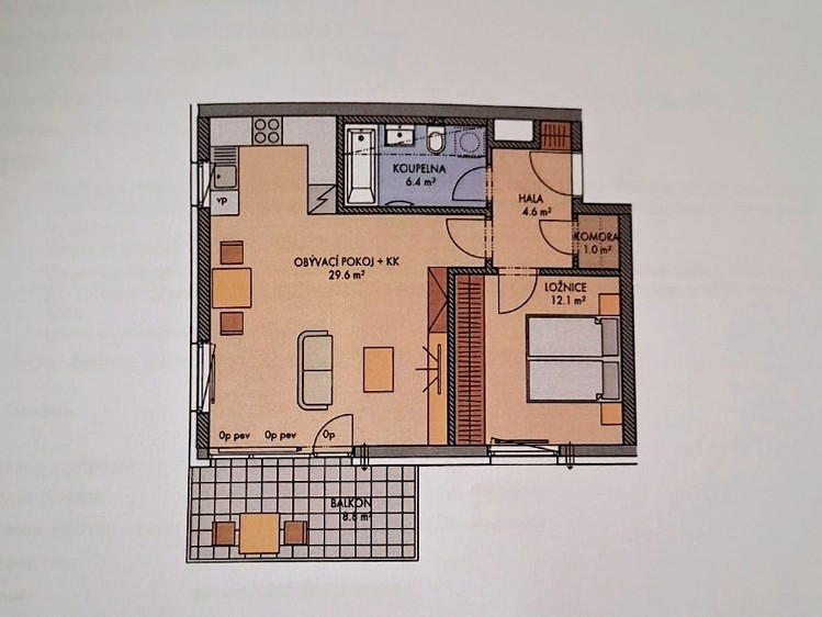 Prodej bytu 2+kk 63 m² - foto 2