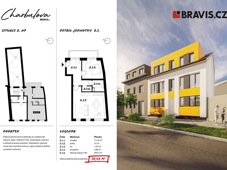 Prodej bytu 2+kk 58 m² - foto 5