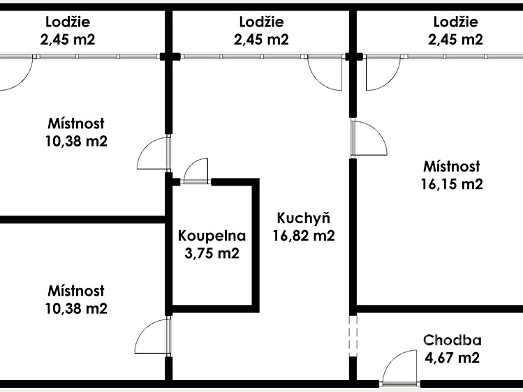 Prodej bytu 3+1 62 m² - foto 3