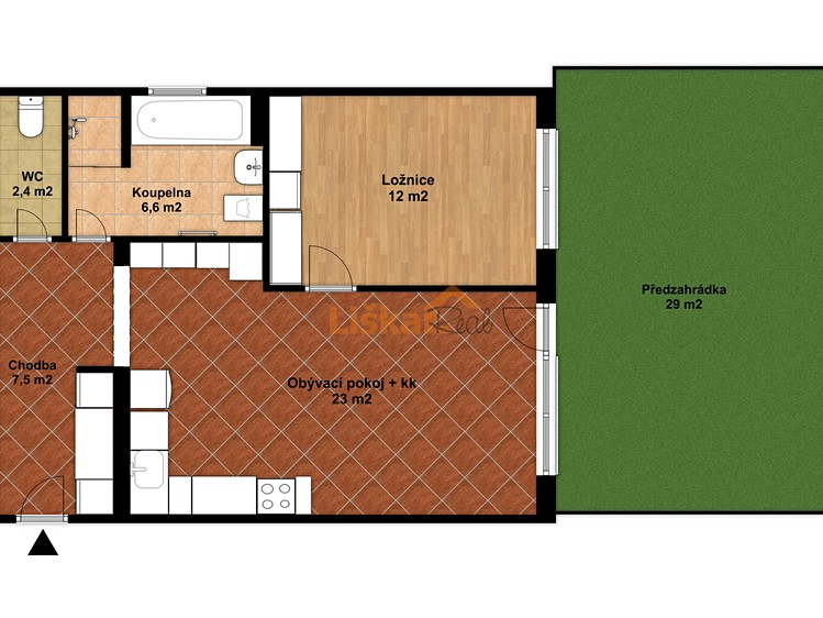 Prodej bytu 2+kk 51 m² (Jednopodlažní) - foto 4
