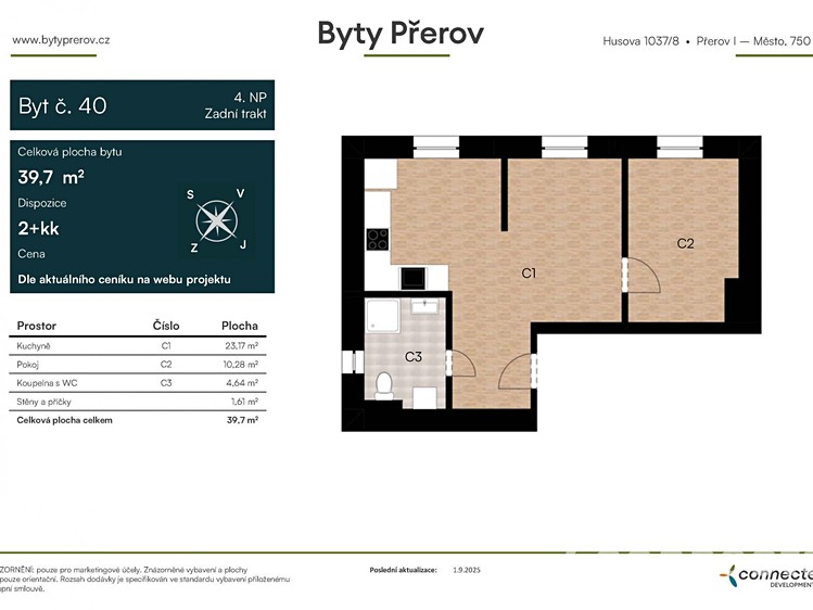 Prodej bytu 2+kk 40 m² - foto 3