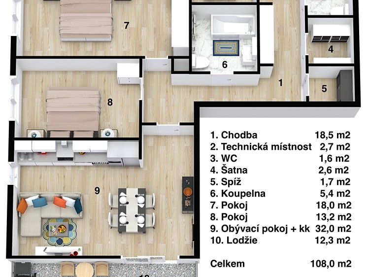 Prodej bytu 3+kk 96 m² - foto 4