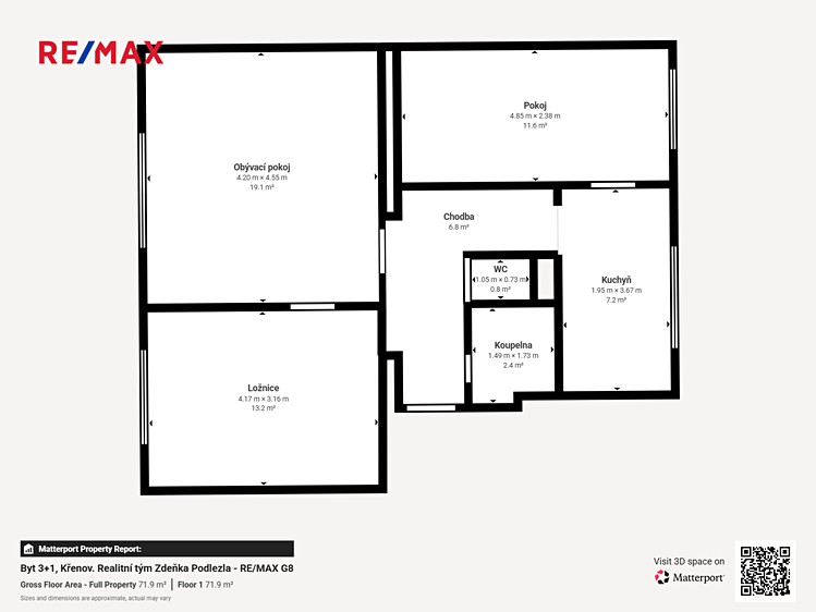 Prodej bytu 3+1 63 m² - foto 2
