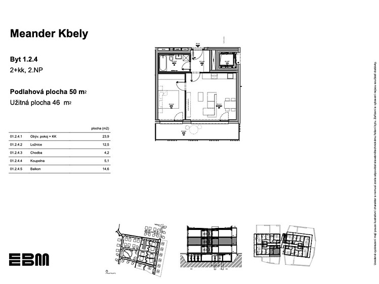 Prodej bytu 2+kk 50 m² - foto 5