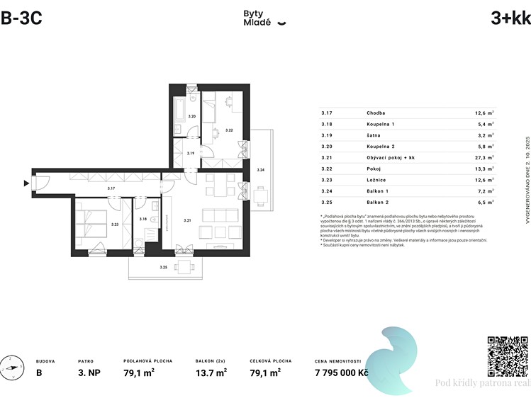 Prodej bytu 3+kk 79 m² - foto 2