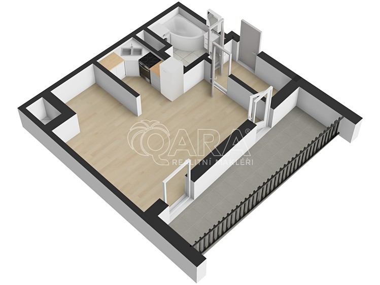 Prodej bytu 1+kk 38 m² - foto 4