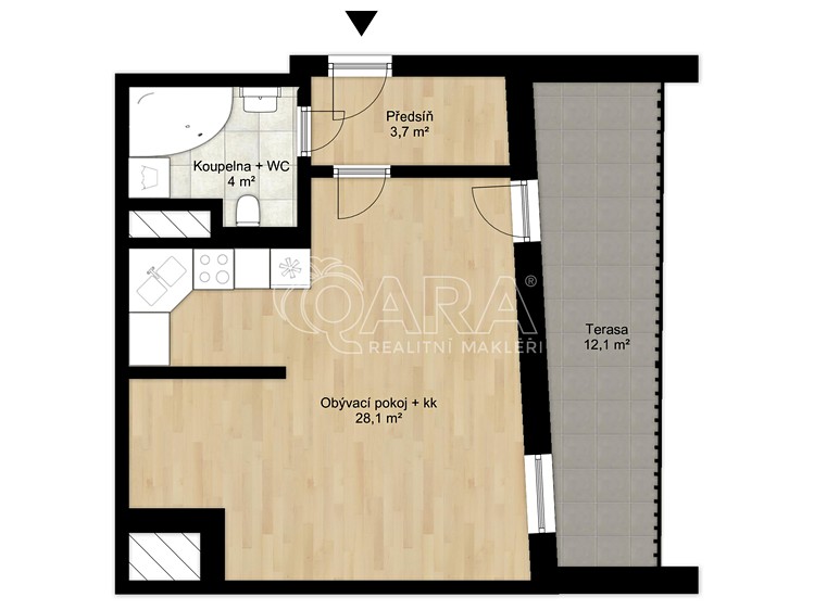 Prodej bytu 1+kk 38 m² - foto 5