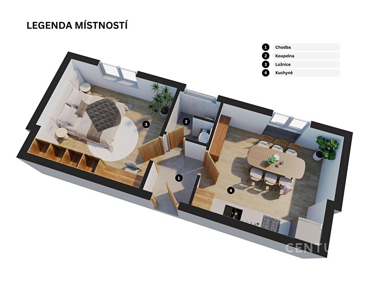 Prodej bytu 1+1 33 m² - foto 2