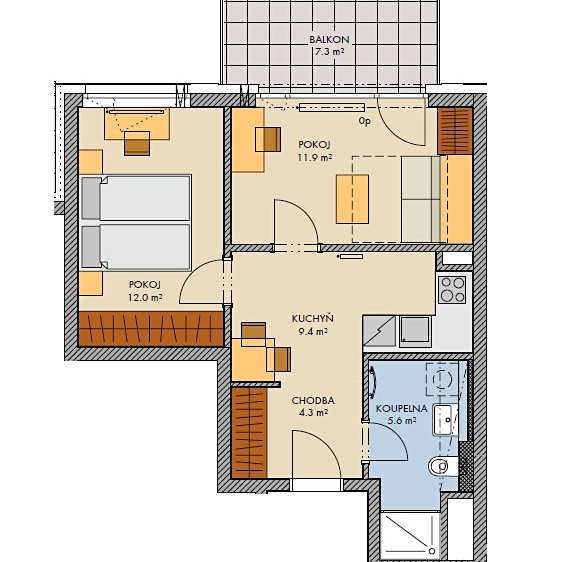 Prodej bytu 2+1 52 m² - foto 6