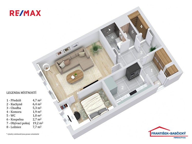 Prodej bytu 2+kk 46 m² - foto 2