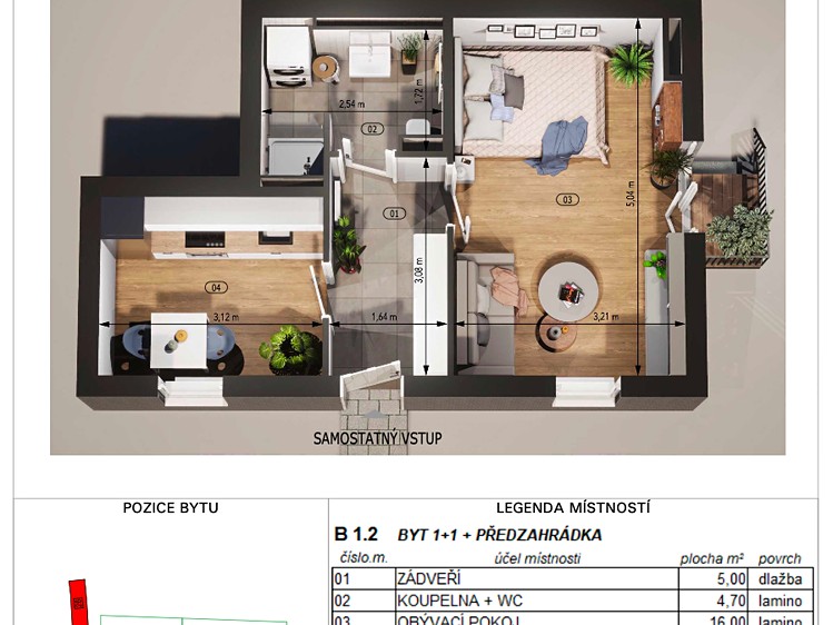 Prodej bytu 1+1 35 m² (Jednopodlažní) - foto 5