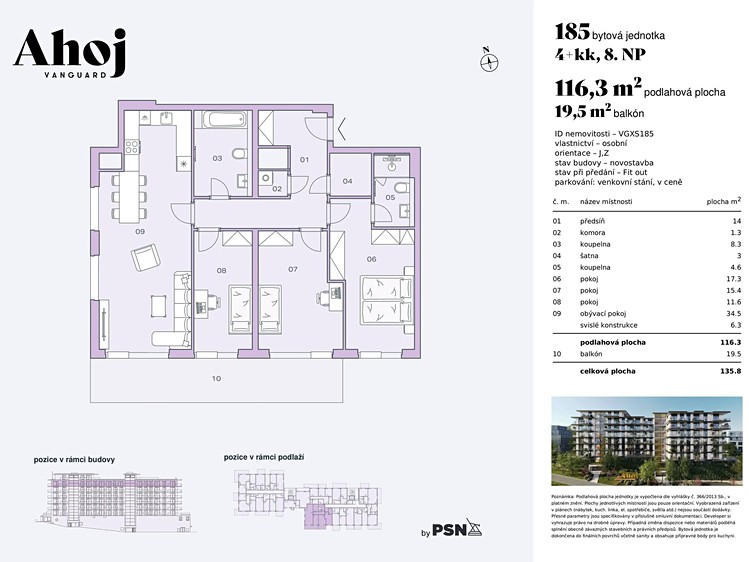Prodej bytu 4+kk 110 m² - foto 2