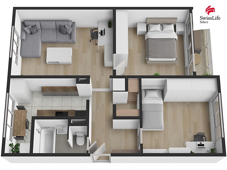 Prodej bytu 3+1 68 m² - foto 3
