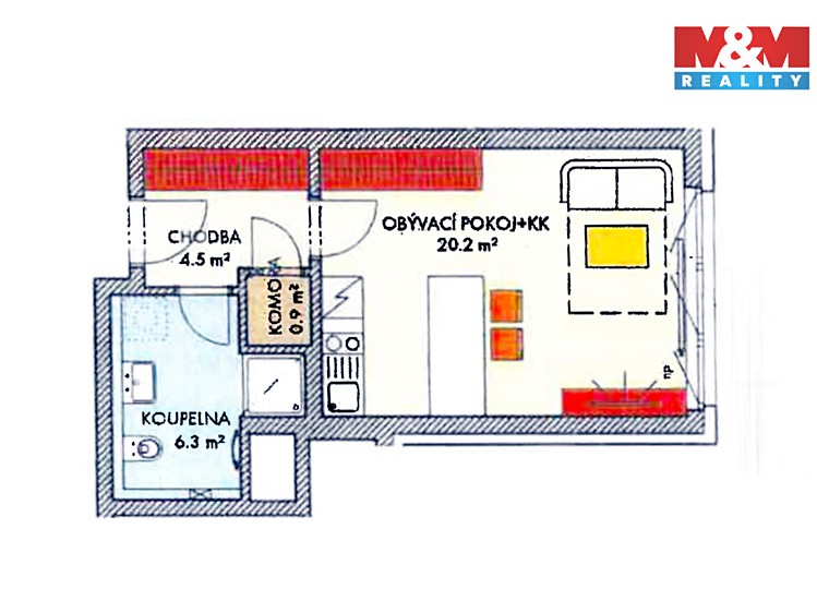 Prodej bytu 1+kk 33 m² - foto 4