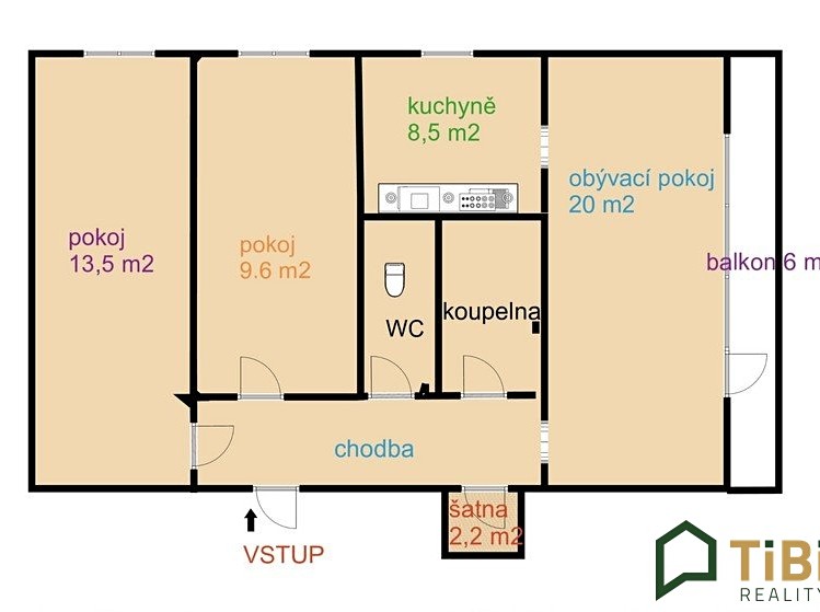 Prodej bytu 3+1 72 m² - foto 6