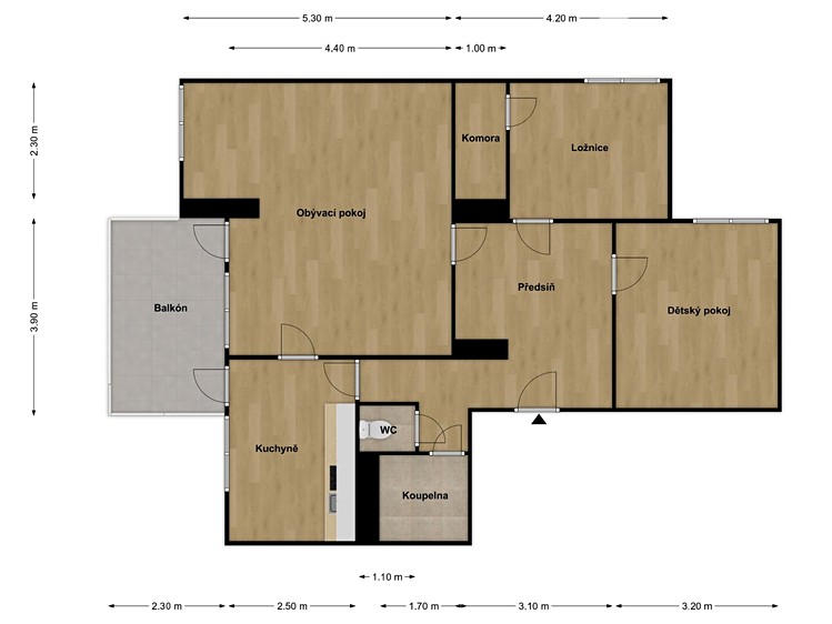Prodej bytu 3+1 81 m² (Jednopodlažní) - foto 6