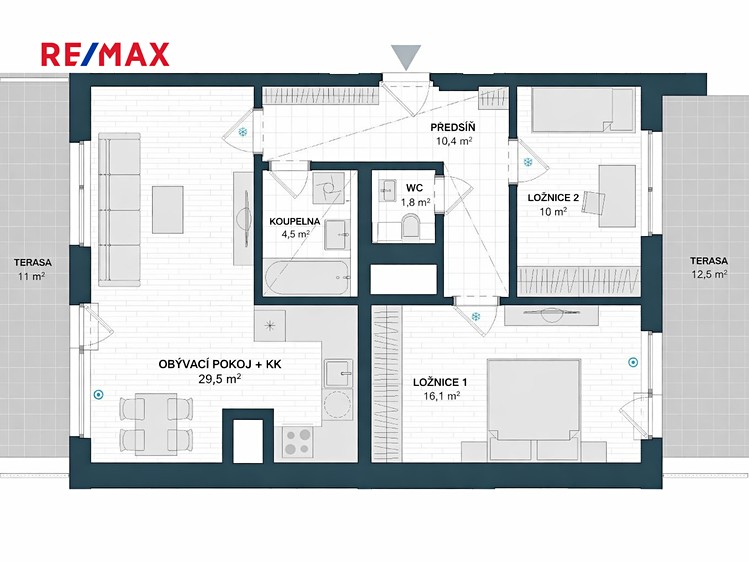 Prodej bytu 3+kk 78 m² (Jednopodlažní) - foto 2