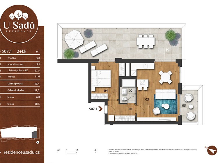 Prodej bytu 2+kk 52 m² (Jednopodlažní) - foto 6