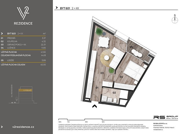 Prodej bytu 2+kk 44 m² (Jednopodlažní) - foto 8