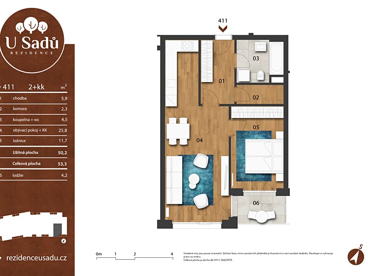 Prodej bytu 2+kk 54 m² (Jednopodlažní) - foto 3