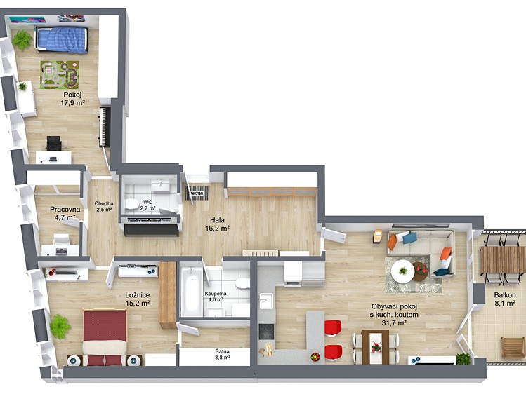 Prodej bytu 3+kk 103 m² - foto 5