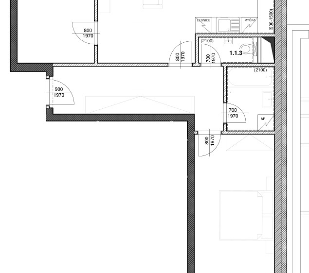 Prodej bytu 3+kk 69 m² - foto 2