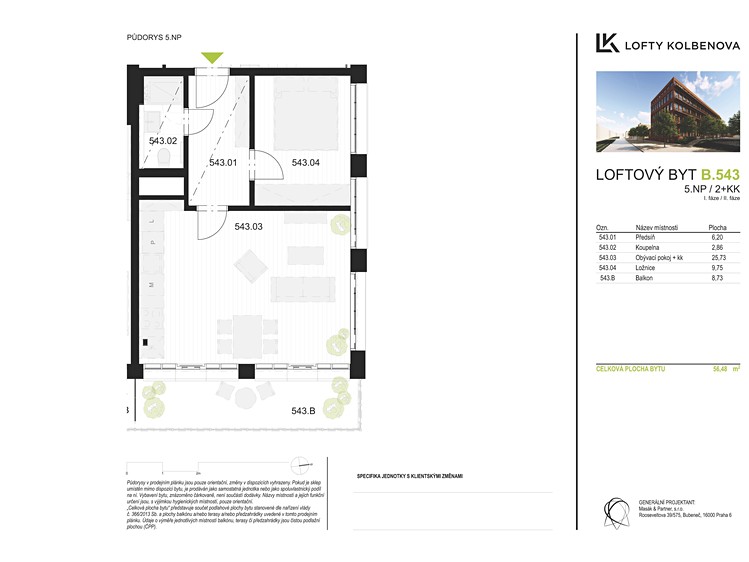 Prodej bytu 2+kk 56 m² - foto 8