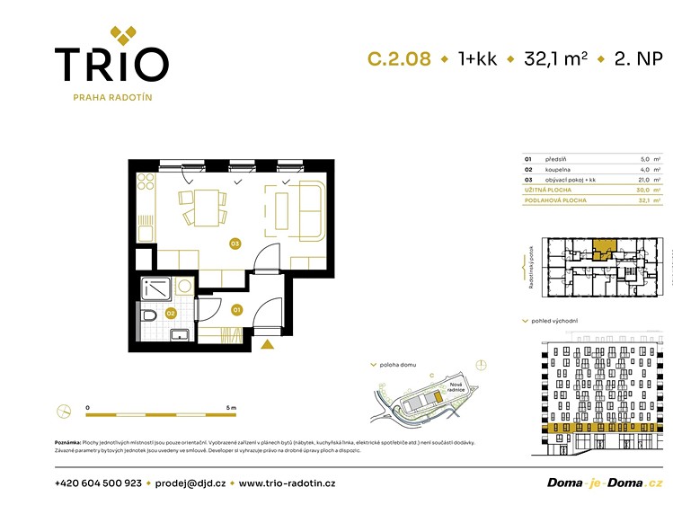 Prodej bytu 1+kk 32 m² - foto 2