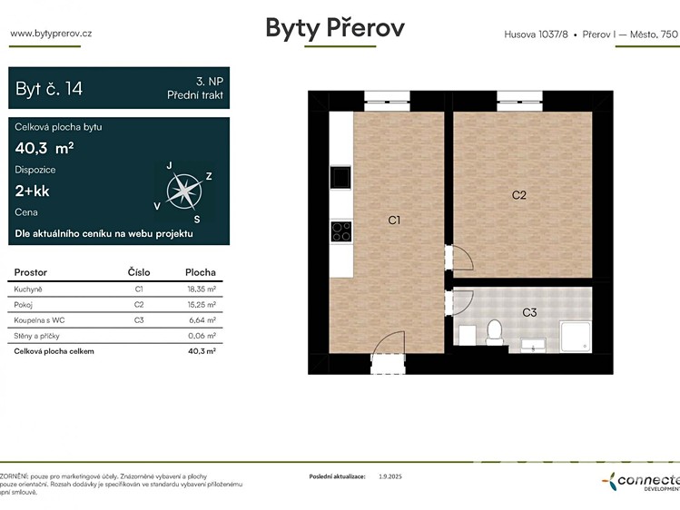 Prodej bytu 2+kk 40 m² - foto 3