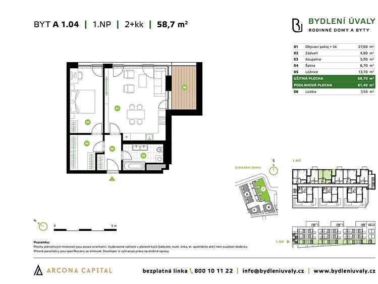 Prodej bytu 2+kk 61 m² - foto 2