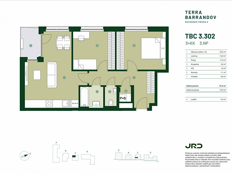 Prodej bytu 3+kk 72 m² - foto 2