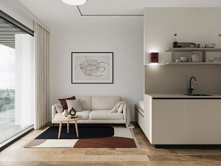 Pronájem bytu 1+kk 29 m² - foto 2