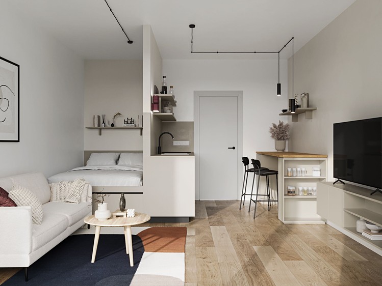 Pronájem bytu 1+kk 29 m² - foto 1