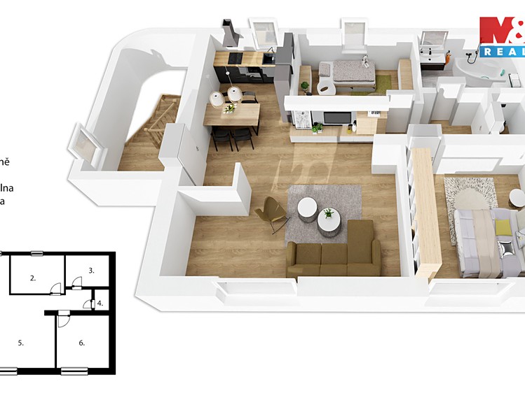 Pronájem bytu 3+kk 64 m² - foto 7