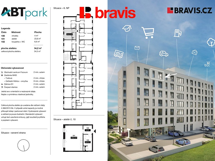 Pronájem bytu 1+kk 35 m² - foto 5