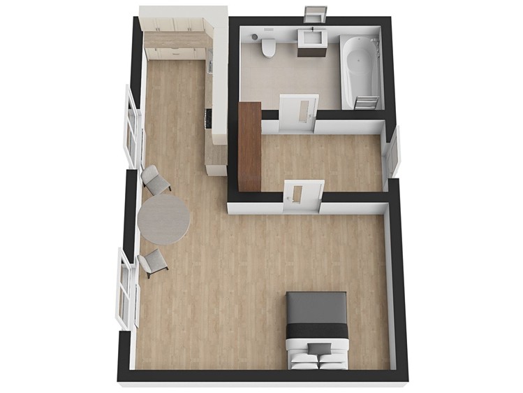 Pronájem bytu 1+kk 30 m² - foto 7