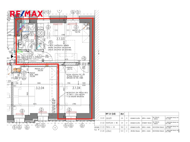 Pronájem bytu 2+kk 35 m² - foto 4