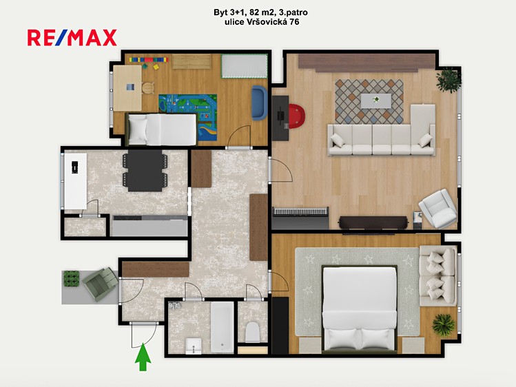 Pronájem bytu 3+1 80 m² - foto 8