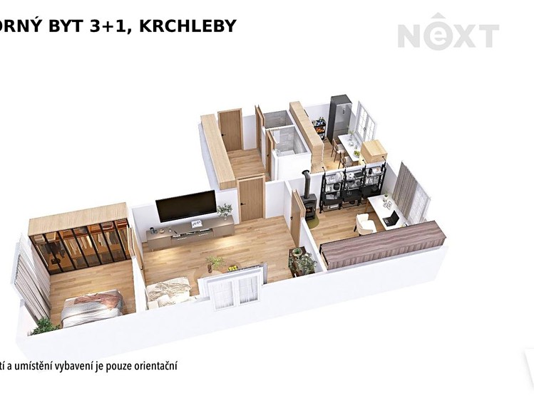 Pronájem bytu 3+1 58 m² (Jednopodlažní) - foto 8